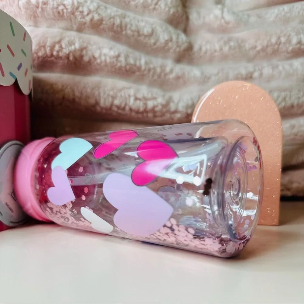 Heart Cup with Straw - Picture 2 of 3